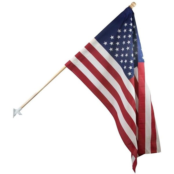 Valley Flag Pole Kit, Polyester AA99050 Zoro